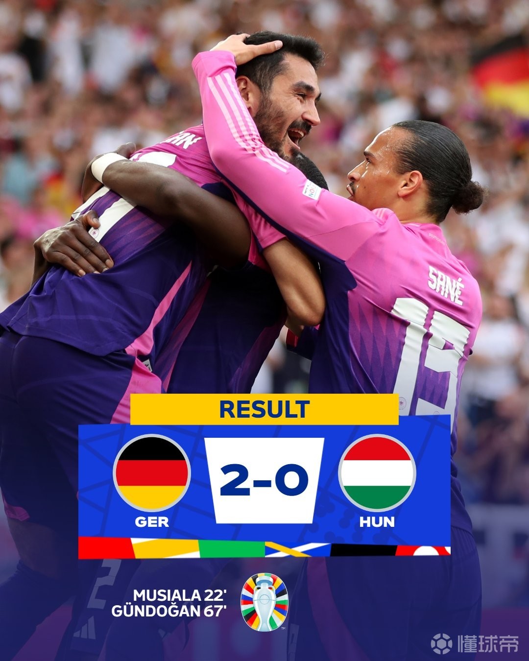 关于德国豪取胜利！晋级淘汰赛阵容之路的信息